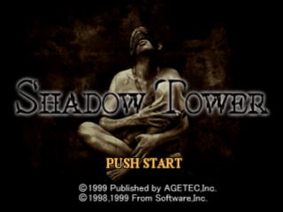Shadow Tower title screen for Playstation